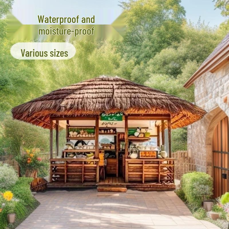 Thatch Straw Beach Umbrella for Outdoor, Pool, and Villa Courtyards