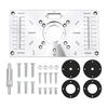 Red and Black Router Table Insert Plate Aluminum Alloy DIY Router Table Durable Flip Board Kit