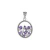 Sterling Silver Gemstone Pendant: Handmade Colorful Boho Charm