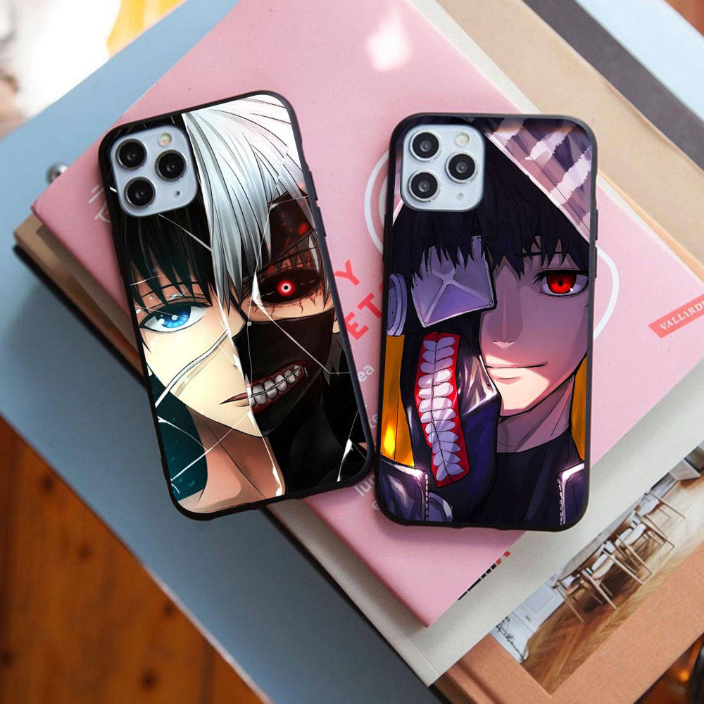 Hülle für OPPO Reno 8 6 5 Pro Find X3 A17 A3 A31 A38 A40 A53 A54 A55 A74 A76 A78 A77 A80 A94 A95 A96 Lite Schwarz Weiche Abdeckung WI59 Tokyo Ghoul Anime