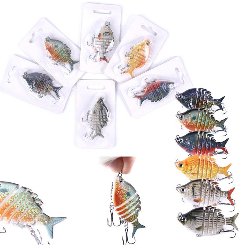 Multi-section Fish Lure Bait8Number Hook6.35CM9.3GBionic Fake Bait Fishing Gear for Tilapia, Bass, and Universal Freshwater and