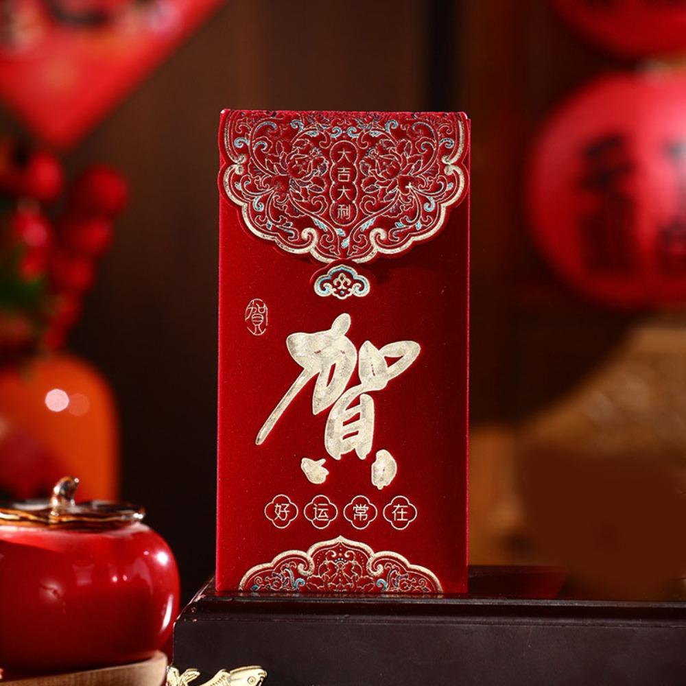 3pcs Multiple Patterns Wedding  Red Envelope Best Wishes 2025 Money Pocket Mini HongBao  Party Gifts
