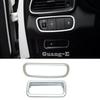 For Kia Sorento L 2015 2016 2017 2018 Car Detector Stick Styling Cover ABS Silver Front Head Light Switch Trim Frame Lamp 2PCs