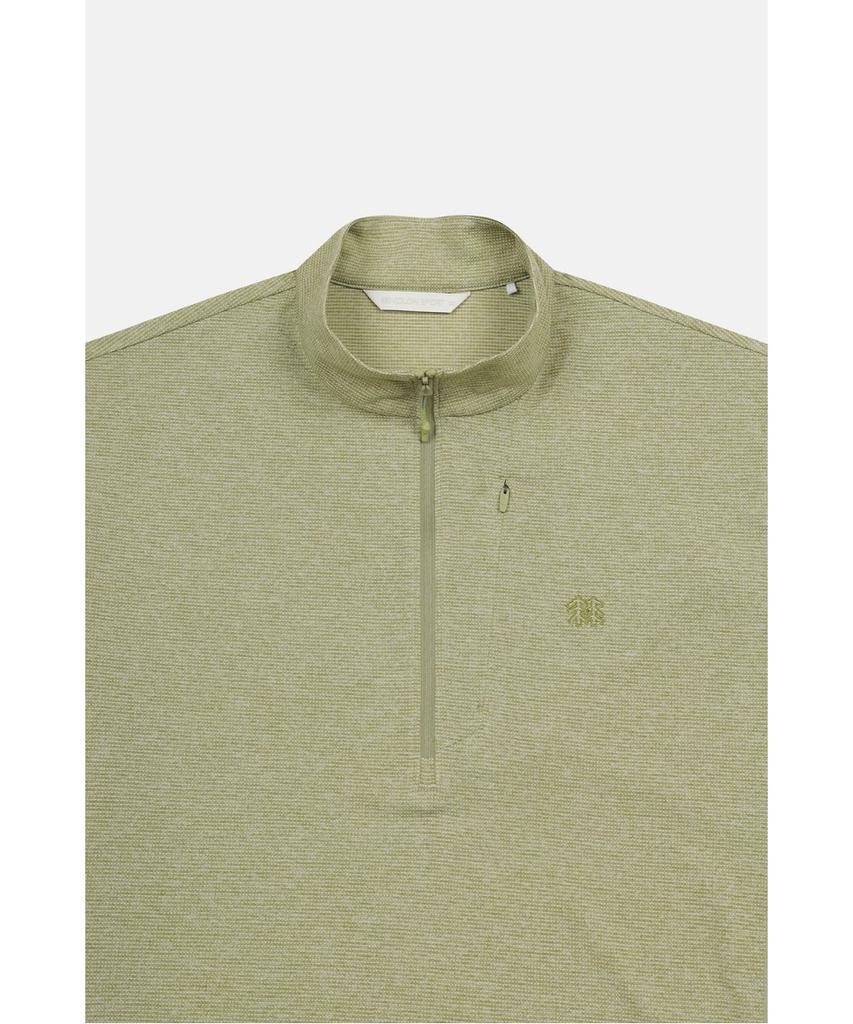 Koolongseupocheu Men'S Moss Dry Basic Zip-Up Short Sleeve T-Shirt Jwtcm26251Mos