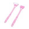 Aplicador de Loción para la Espalda Plegable con Mango Largo Rodillo Rascador de Espalda Portátil Rodillo de Aplicación de Protector Solar Autobrillantador Rosa