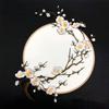 Embroideried Plum Blossom Applique Self-adhesive Clothes Sticker Cloth Patches  Bag Decoration