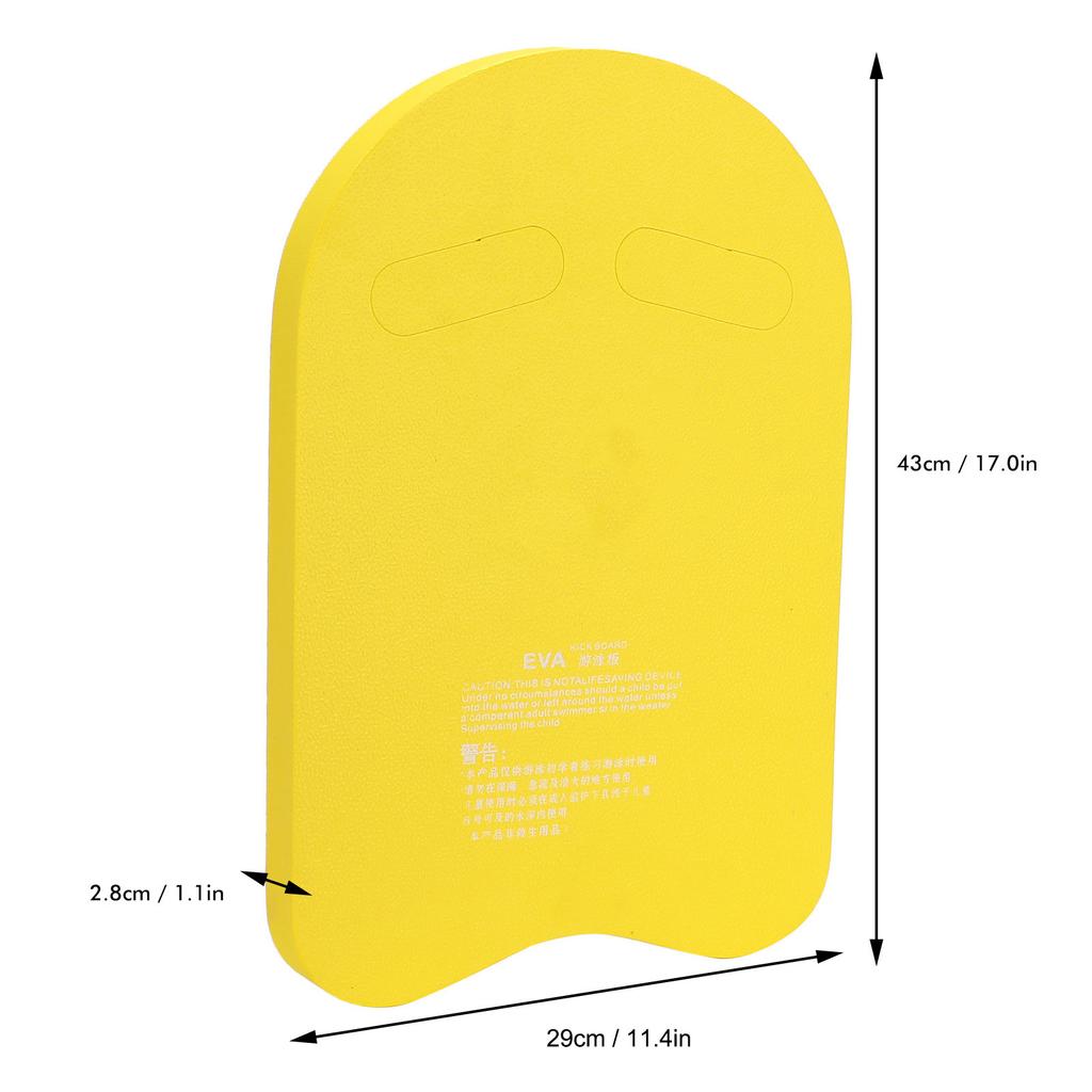 Swimming Kickboard EVA Lightweight UShape Swim Aid   Kickboard for Adults Kids(Orange )