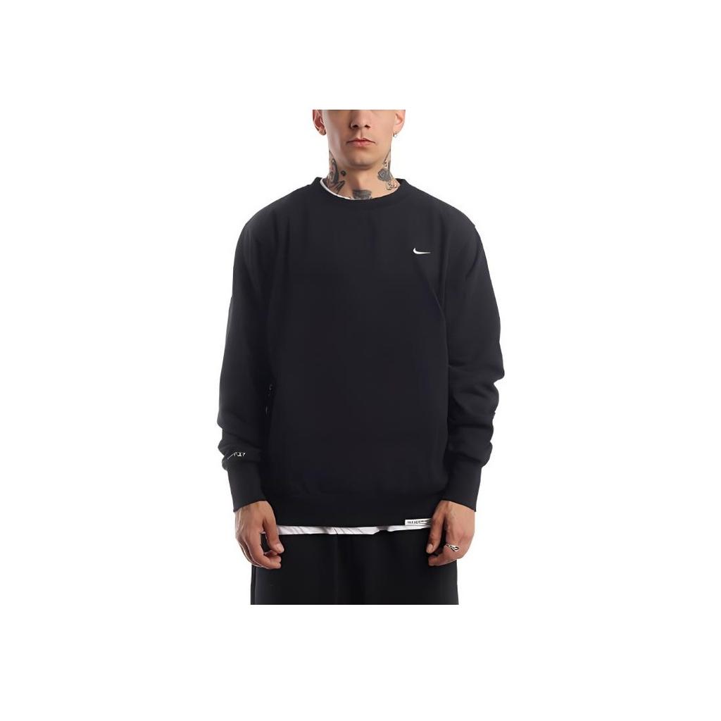 Nike Standard Issue Basketball Crew Dri-Fit Loose Fit Sweatshirt Black Men Streetwear DQ5820-010