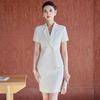 Women's Summer Short Sleeve Suit Set - Professional Skirt for Hotel Front Desk or Jewelry Store Workwear