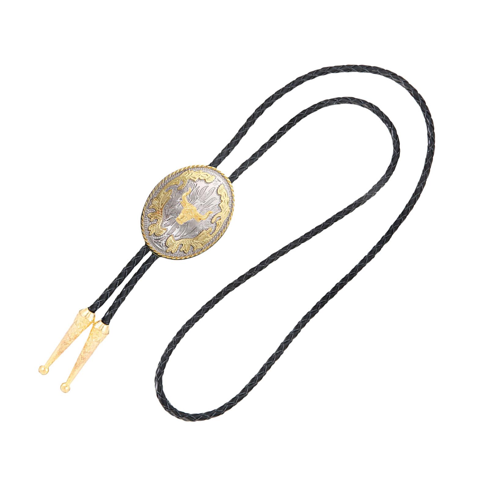 

Adjustable Necktie Distinctive Men Leather Bolo Tie Minimalists Styles Bolo Tie for Western Outfits