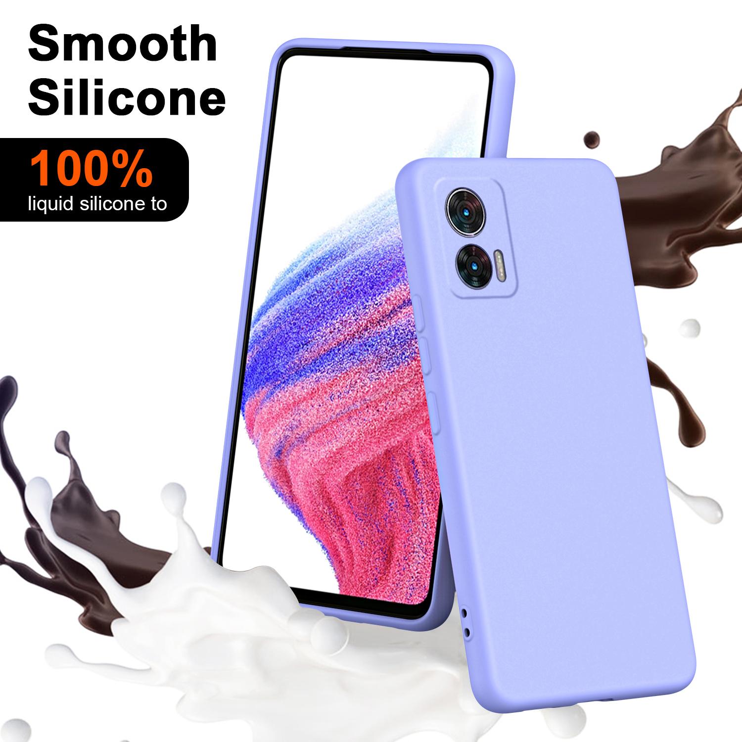 

For Motorola Edge 30 Neo 5G TPU Case Soft Lining 2.2mm Shockproof Phone Cover Purple