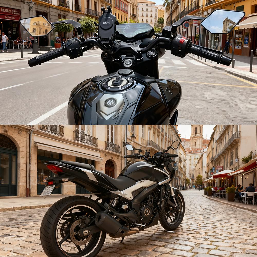 Motorcycle Mirrors Foldable Fixed Wing Mirrors Adjustable Rotate Rear Vew Mirrors For Honda Yamaha Kawasaki Side Mirror 8mm 10mm