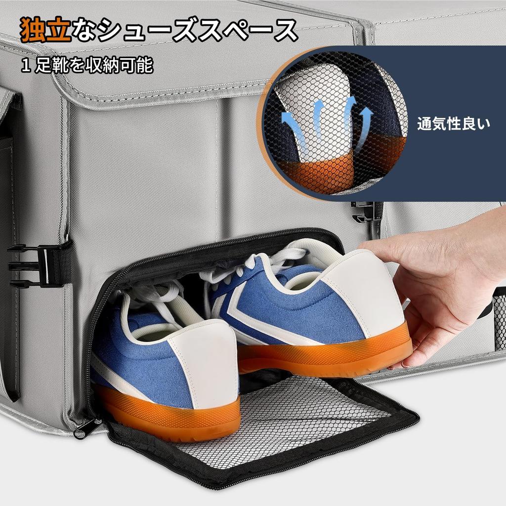 Feestars 60L Car Trunk Storage Large Capacity Trunk 600D Foldable with Separated Storage Separate Storage for and Emergency Easy To Carry Box,