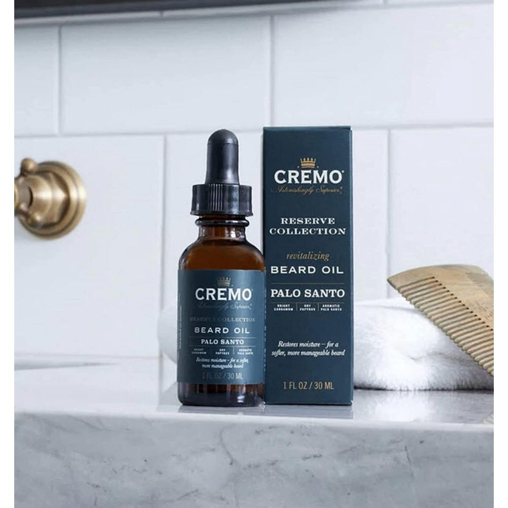 Cremo Reserve Collection  Revitalizing Beard Oil  Palo Santo  1 Fl Oz  30 Ml 