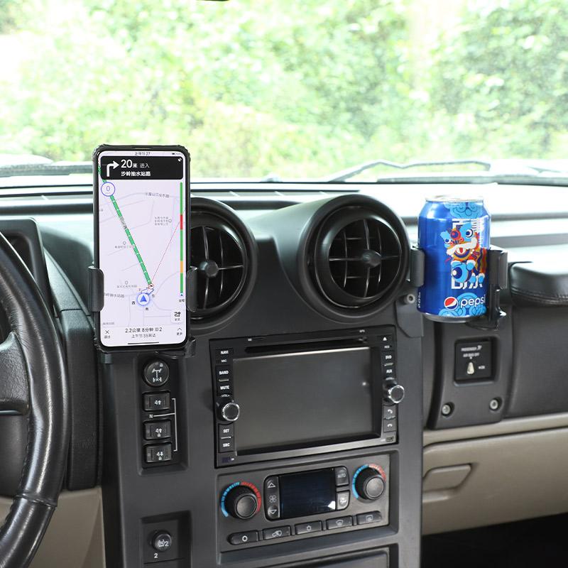 For Hummer H2 2003-2007 Car Central Control Mobile Phone Bracket GPS Navigation Mobile Phone Bracket Car Interior Accessories