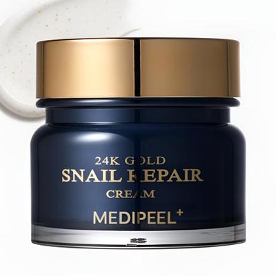 24K Gold Snail Repair Cream Hydrating Korean Skincare Face Cream 50g X2