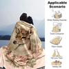 1 Stück Hirsch, Blumen Decke Leichte Flanell Überwurfdecke für Sofa Bett Reise Camping Wohnzimmer Büro Couch Stuhl