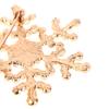 Strassprydd Snöflinga Vinter Dam Mode Brosch Glittrande Kristall Broschnålar Smycken Broscher Dam Julklapp