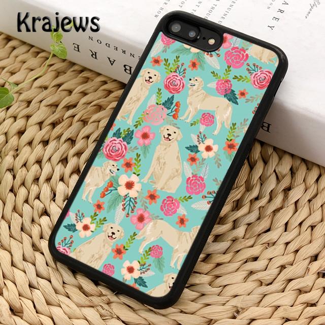 Krajews Cartoon Golden Retriever Dog Phone Case Cover For iPhone 14 5 SE 6s 7 8 Plus XR XS 11 12 13 Pro Max Samsung S21 S22 Plus