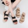 Women's Fashion Roman-Style Flat Sandals with Hemp Rope Sole - Summer Outdoor Slippers