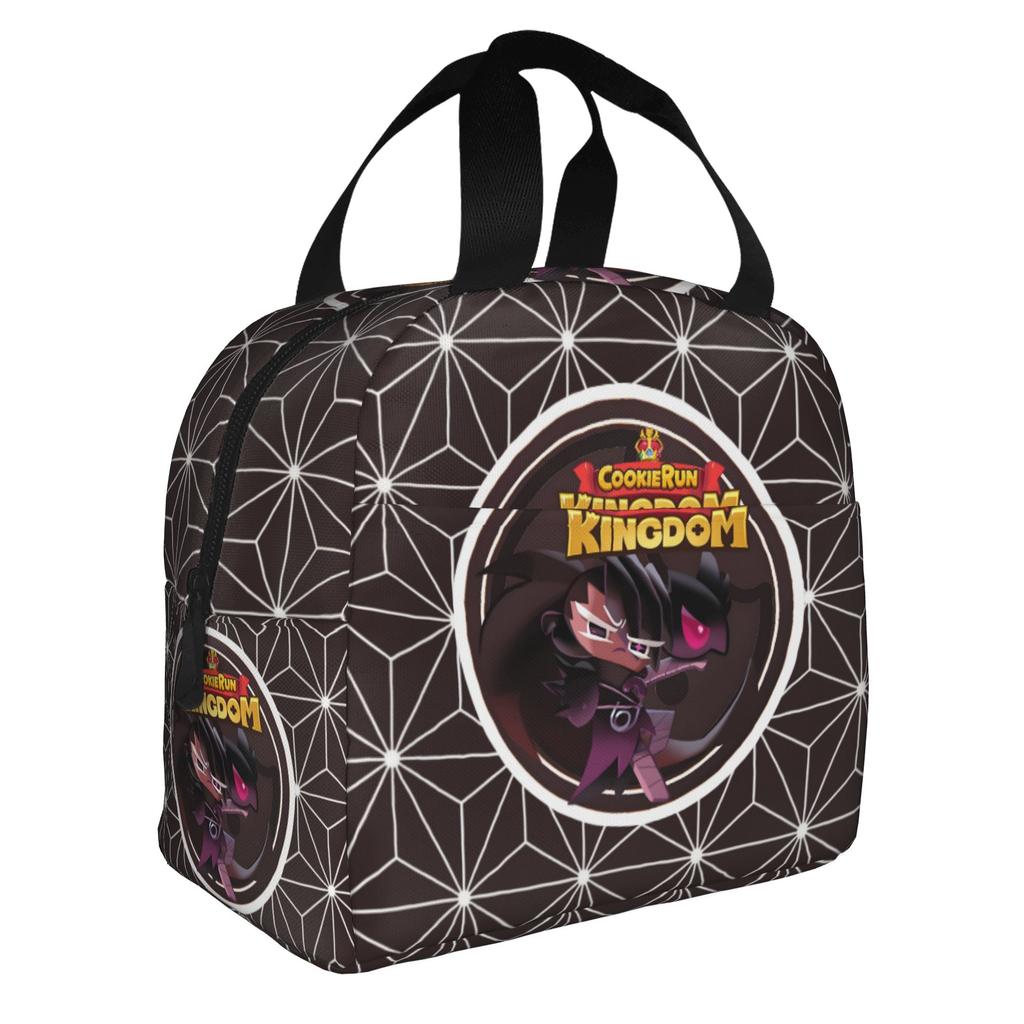 Cartoon Cookie Run Kingdom Game  Insulated Lunch Bags for School Office Anime  Waterproof Cooler Thermal Lunch Box Women Men