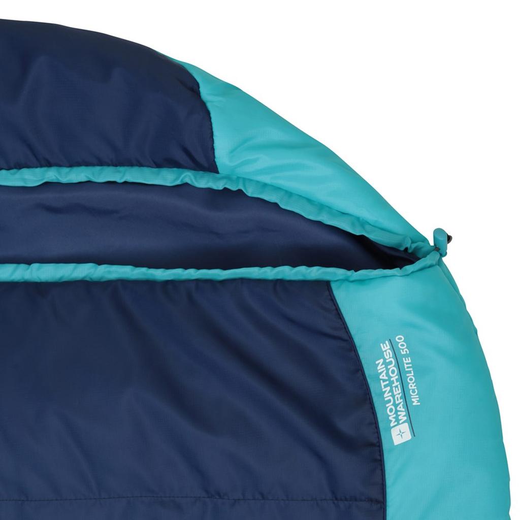 Mountain Warehouse Unisex Adult Right Zip Microlite 500 Midseason Mummy Sleeping Bag