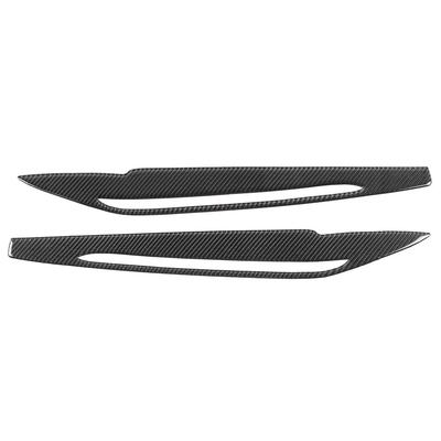 2pcs Carbon Fiber Headlight Eyebrow Eyelids Trim Decoration Fit for X5 X6 F15 F16 2014 2018