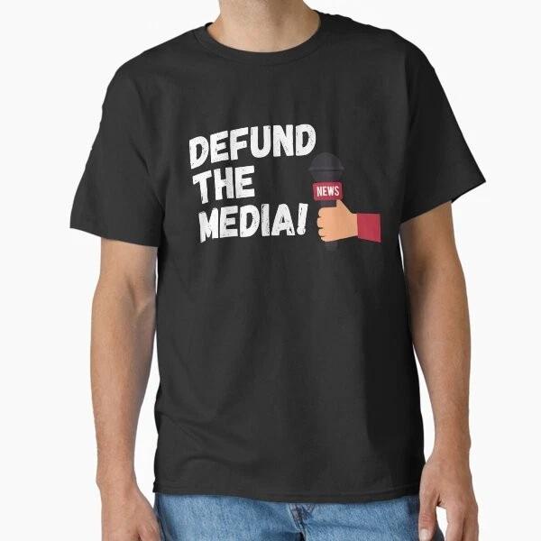 Defund The Media Moveunisext Classic Tshirt Made In Usaaus Tshirt S2xl S