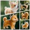 Dog Shape Pet Hair Storage Box Transparent Diy Handmade Pet Hair Keychain Backpack Decor Accessories Souvenir Collection Gift