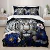 Three-Piece Bedding Home Textiles Animal Digital Printing Quilt Cover Sheet Kit
