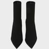 Designer Stretch Ankle Boots Women Sexy Pointy Toe Thin High Heel Boots for Women Comfort Warm Elegant Winter Boots Botas Mujer