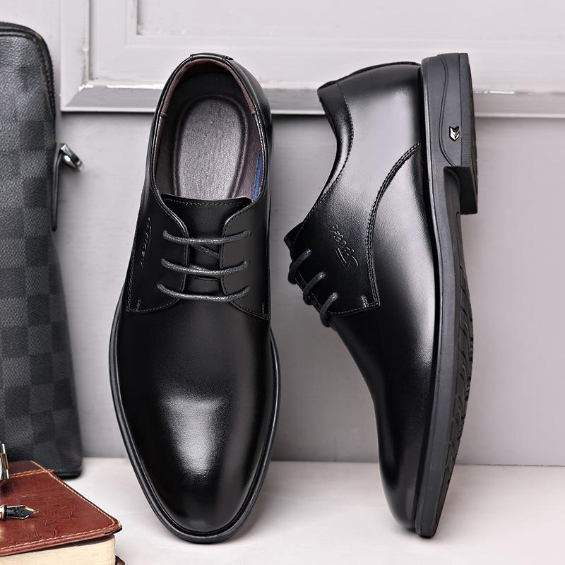 Leather Shoes Men'S Civil Servant Leather Breathable Straps Formal Wear Men'S Shoes Versatile Men'S Business Shoes Men'S