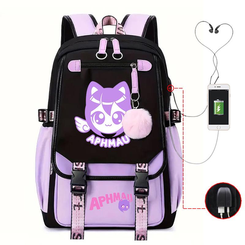 Cute Cartoon Junior High School Student Schoolbag Female Lightweight Large-Capacity Student Backpack