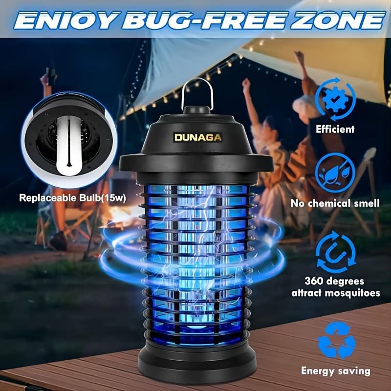 Outdoor Pest Killer Electric, Fly Catcher, Mosquito Killer, 3-Pin Plug, ABS Plastic Shell
