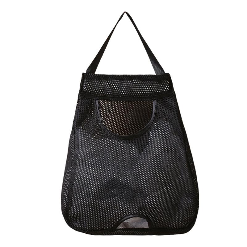 

Sturdy Polyester Kitchen Trash Bag Holder Space Saving Design Office Pantries Organizers For Small Apartments And Rentals чорний