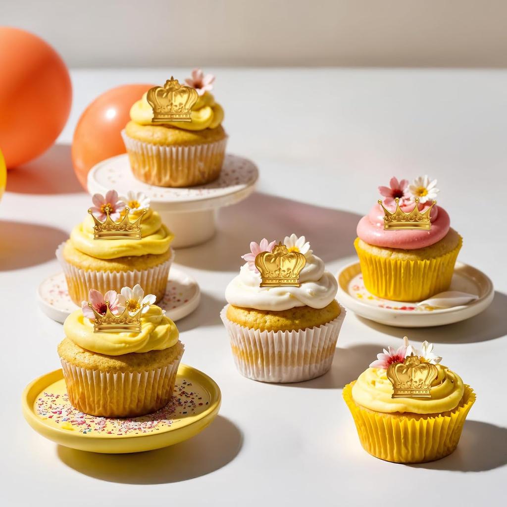 2pcs Crown Silicone Fondant Molds, 3D Crown Chocolate Molds for Cake Decorating, Cupcake Toppers, Sugar Craft, Gum Paste, Polymer Clay