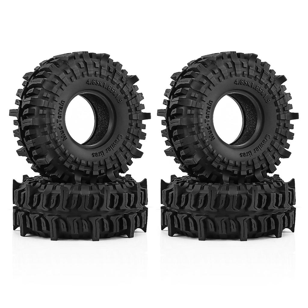 1 9 RC Crawler Tires 118mm Mud Terrain for Axial SCX10 TRX4 Traxxas CrossRC Enduro Redcat WPL D90 1 10 Scale