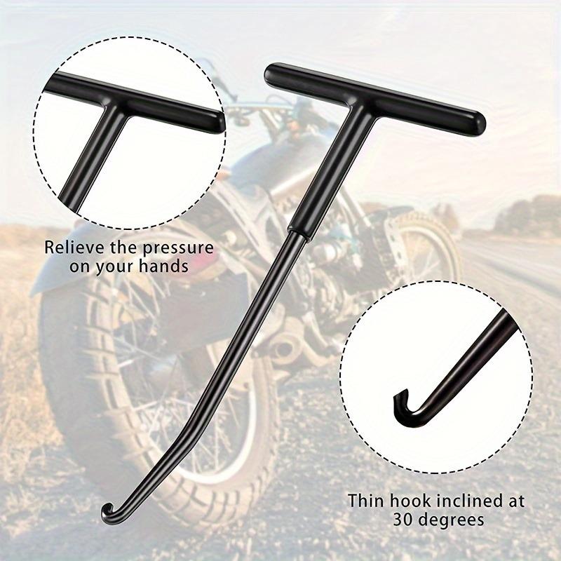 Motorcycle Exhaust Pipe Spring Hook T Shaped Hand-held Puller Repair Tool Universal Motor Accessories