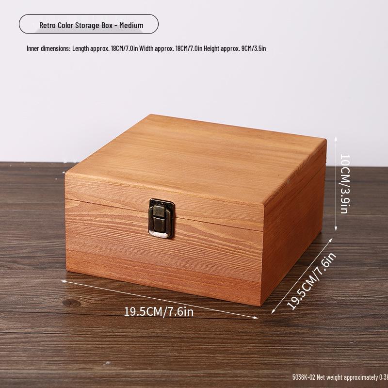 Wooden Gift Box with Pull-Out Lid for Groomsmen and Bridesmaids - Wedding Candy or Ornament Storage Box