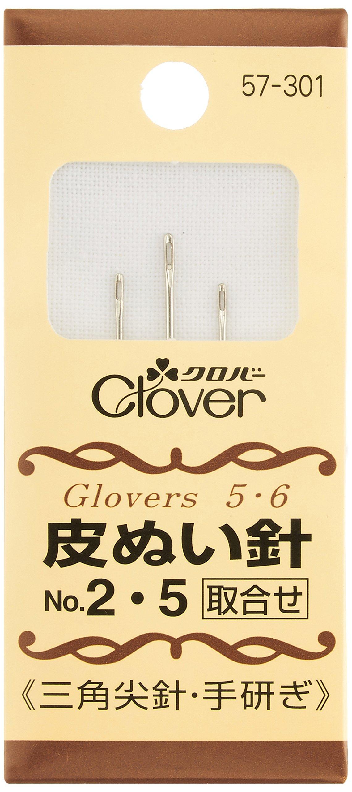 Clover Leather Sewing Assortment of 2 5 Needles, No. & No. (3 needles), 57-301