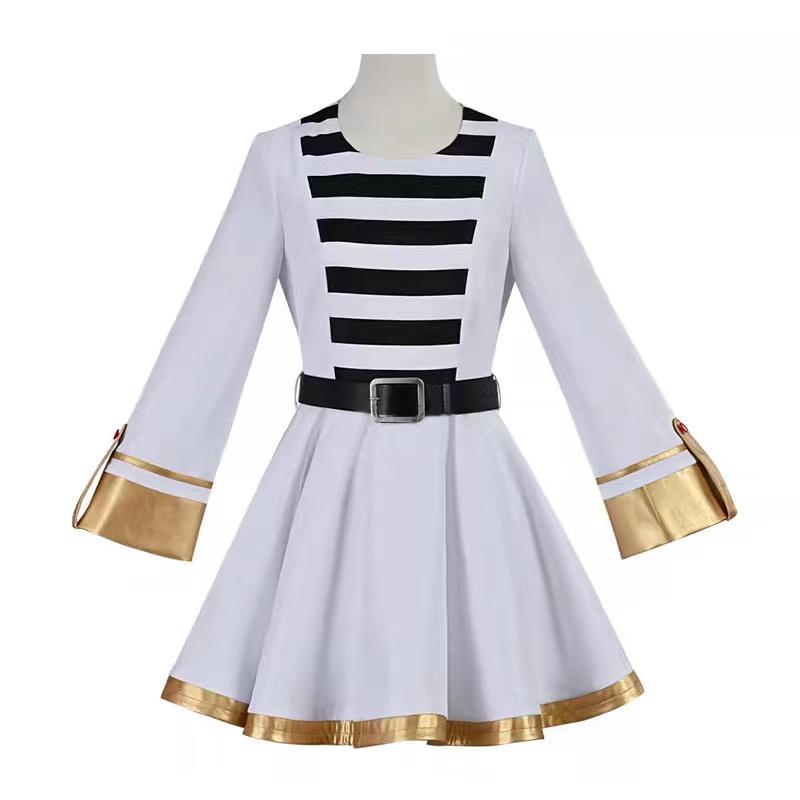 Sousou No Frieren Cosplay Kostüm Perücke Schuhe Anime Zauberer Kleid Elfenohr Halloween Party Charistmas für Frauen Mädchen