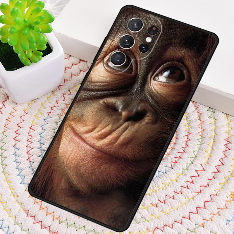 CUTE ORANGUTAN monkey BABY 1 Phone Case for Samsung Galaxy note 10 pro S26 Ultra S23 S24 FE S25 S21 S22 PLUS shockproof Cove