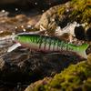 Mehrgelenkiger 7-Segment-Minnow-Köder für das Felsenangeln 10,5 cm 17,3 g mit 6# Haken Künstlicher Hartköder für Süßwasser- und Salzwasserfischerei