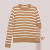 HAZZYS Women's Striped Pullover Wool Sweater