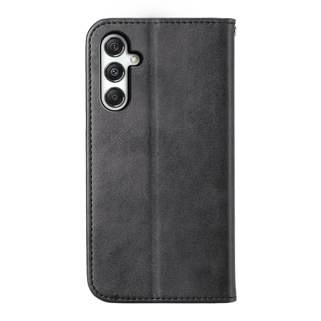 Für Samsung Galaxy M35 5G Hülle Kalbsledertextur PU-Leder Handyhülle mit Brieftasche