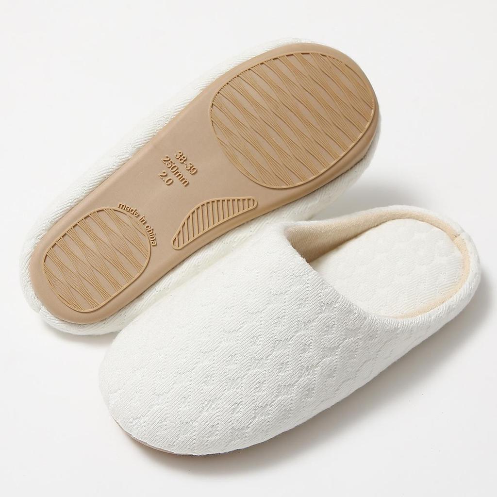 Pantofole da Donna in Cotone Silenziose a Punta Aperta - Suola Morbida in Tessuto, Lavabili in Lavatrice, Perfette per l'Autunno e l'Inverno in Casa