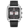 MEGIR Men's Leather Square Chronograph Quartz Watch