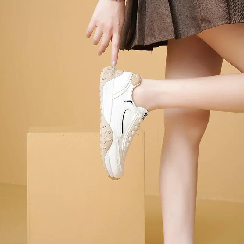 

Sneakers Women Casual Shoes Flat Loafers Shoes for Women Comfortable Lace Up Shoes Soft Flat Female Footwear 37 чёрный