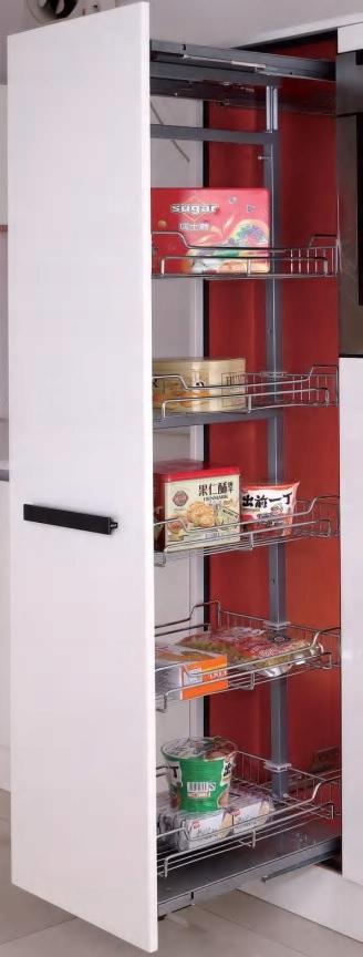 High Cargo Mini 400 Chrome Drawer 127-157Cm 4 Shelves