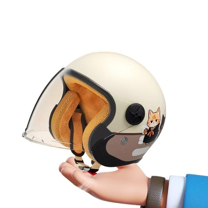 Kids Motorcycle Helmet With 3C Certification Winter Warm Liner Electric Scooter Riders Ages 3-12